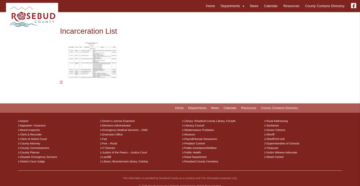Preview of rosebudcountymt.gov