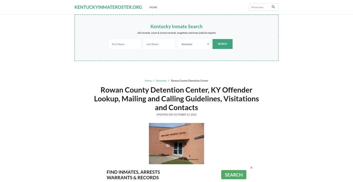 Preview of kentuckyinmateroster.org