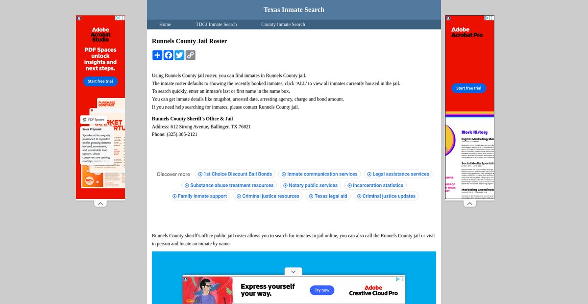 Preview of inmatesearchtexas.org