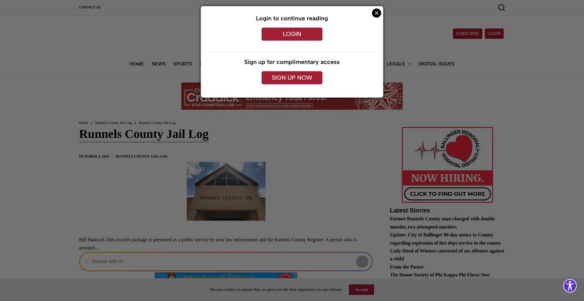 Preview of runnelscountyregister.com