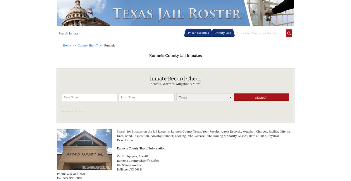 Preview of texasjailroster.com