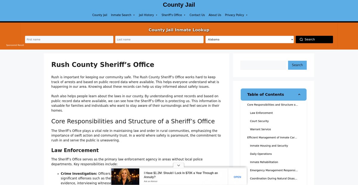 Preview of rush-sheriff-arrest-warrants.countyjail.org
