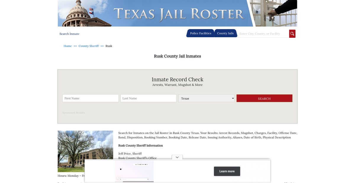 Preview of texasjailroster.com