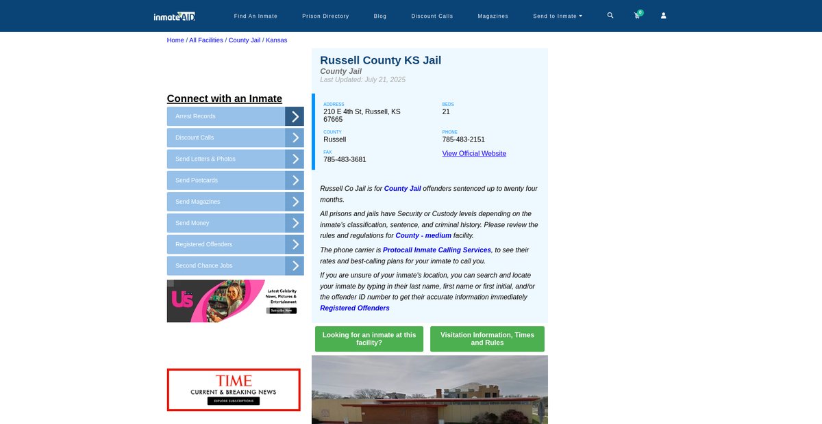 Preview of inmateaid.com