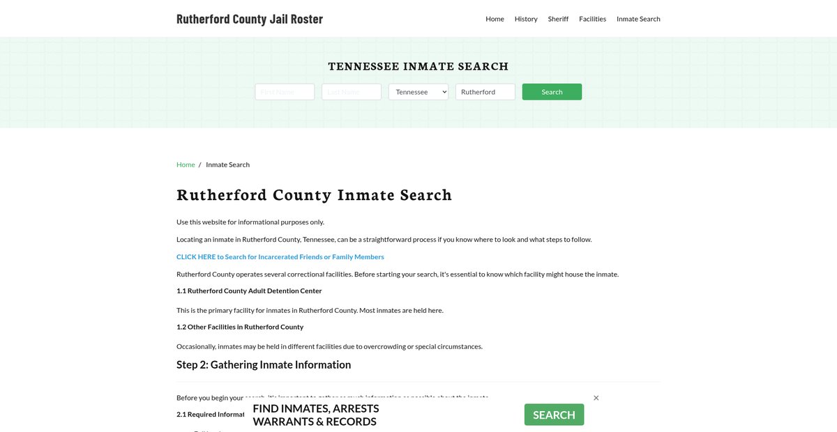 Preview of rutherfordcountyjail.org