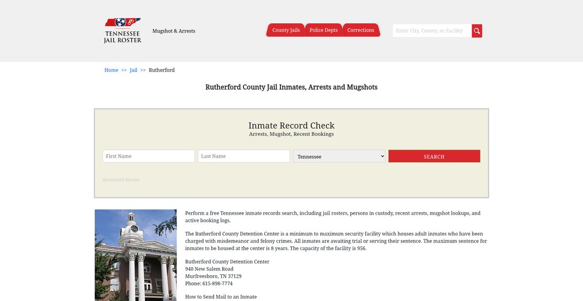 Preview of tennesseejailroster.com