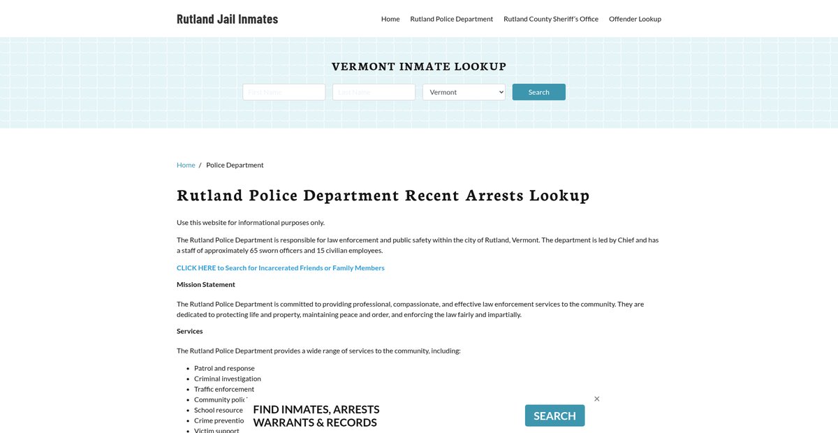 Preview of rutlandjail.org