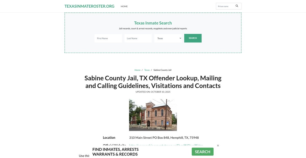 Preview of texasinmateroster.org