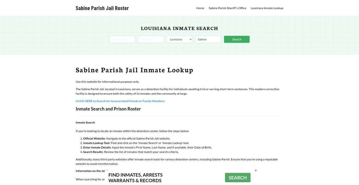 Preview of sabineparishjail.org