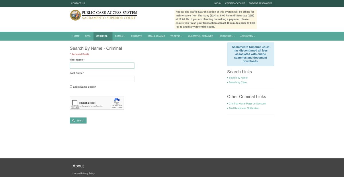 Preview of services.saccourt.ca.gov