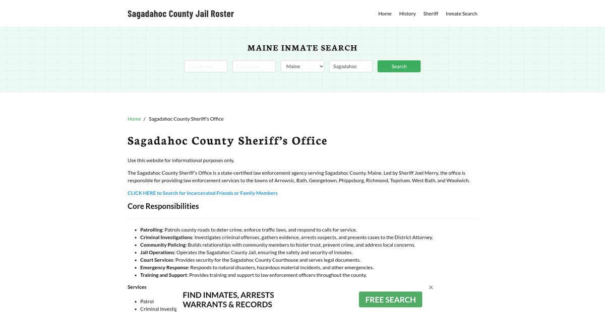 Preview of sagadahoccountyjail.org