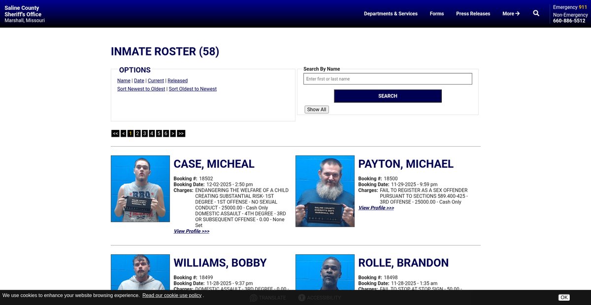 Preview of salinecountysheriff.com