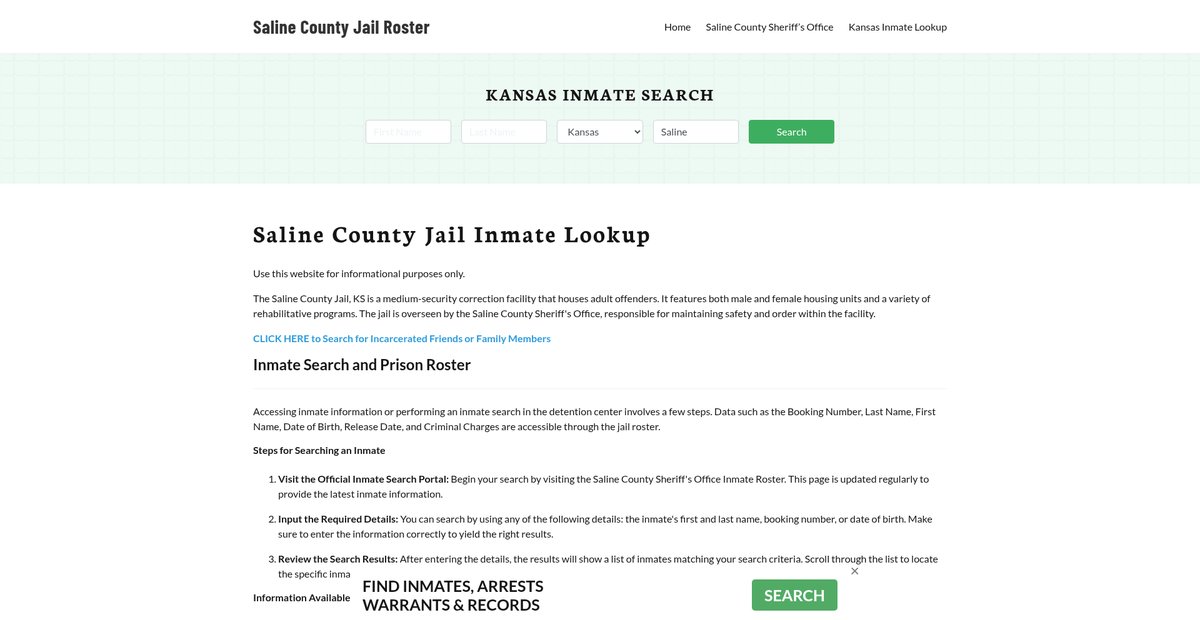 Preview of salinecountyjailks.org