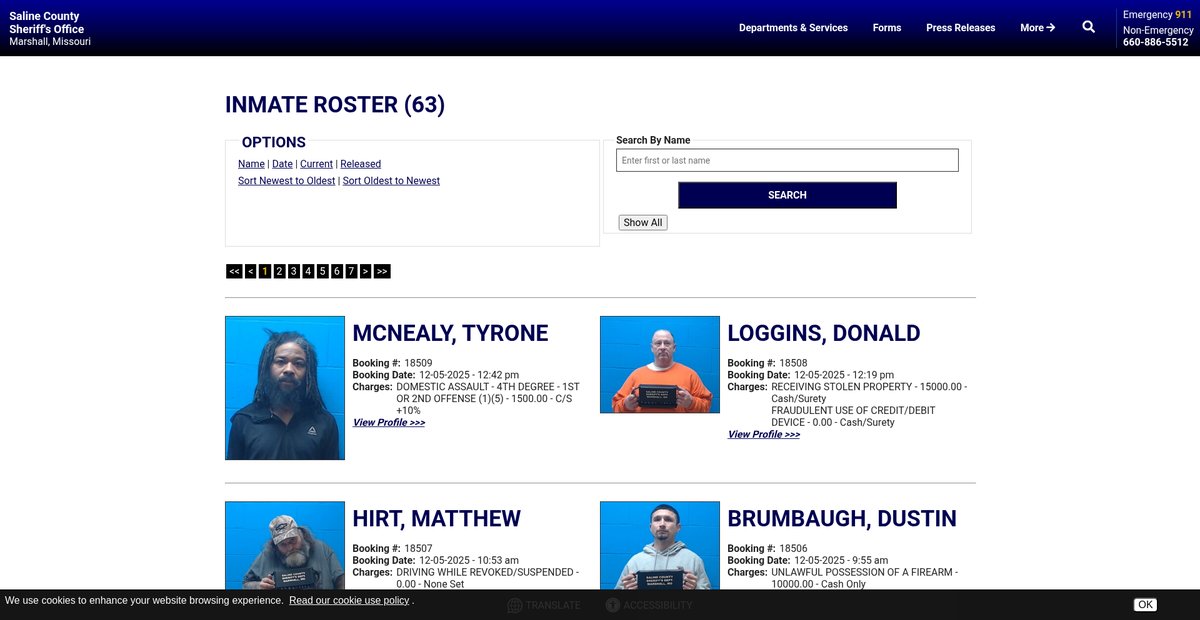 Preview of salinecountysheriff.com