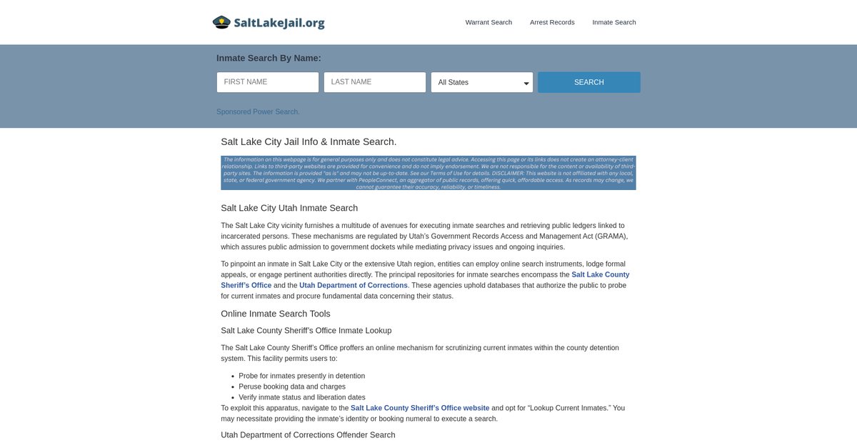 Preview of saltlakejail.org