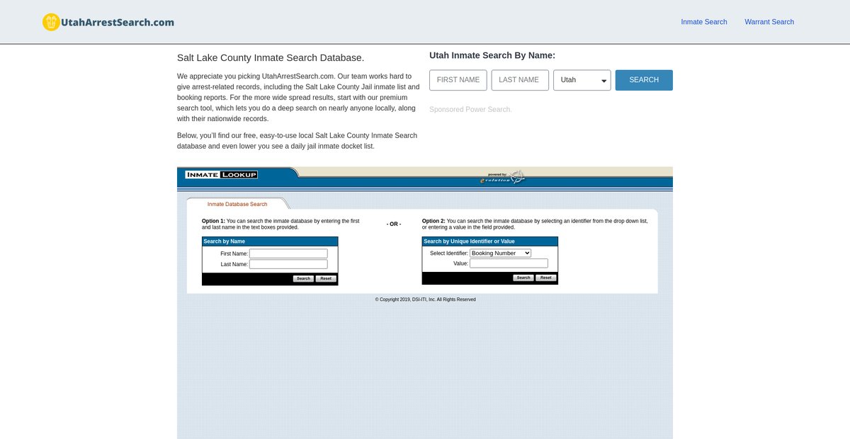 Preview of utaharrestsearch.com