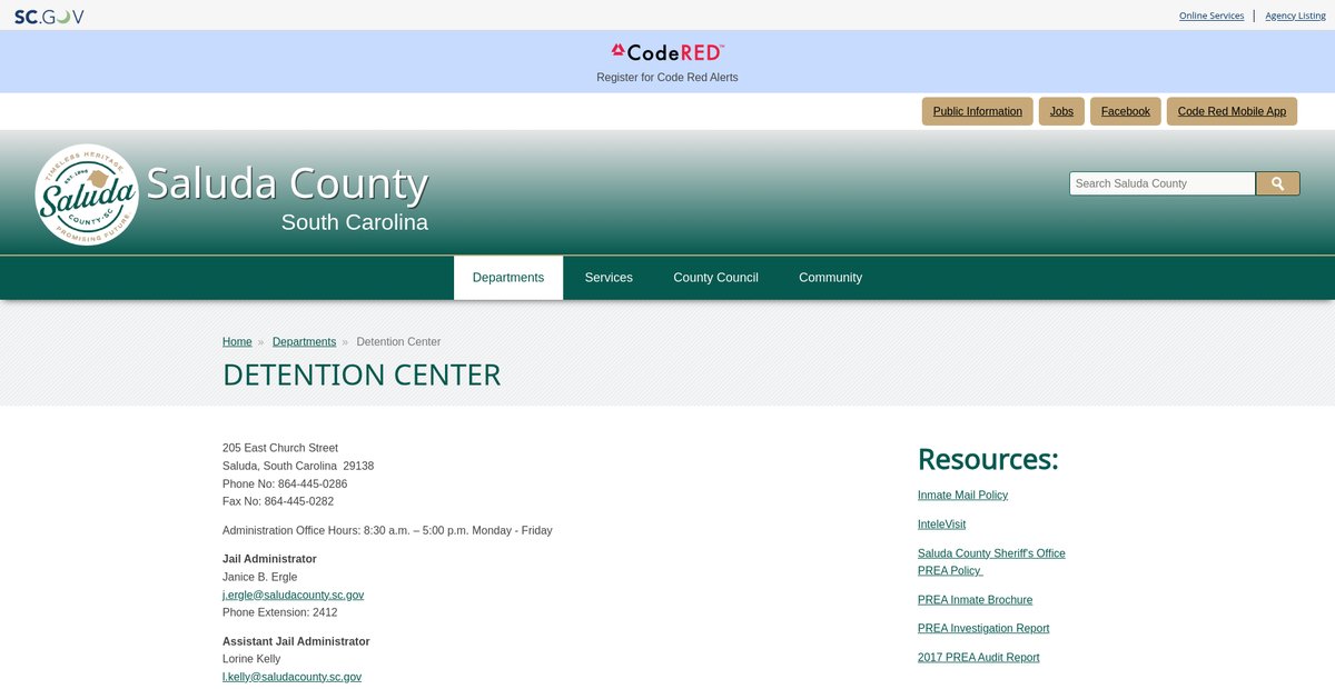 Preview of saludacounty.sc.gov