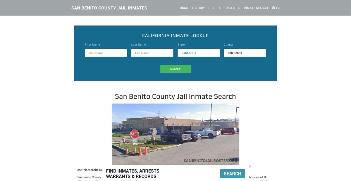 Preview of sanbenitojailroster.org
