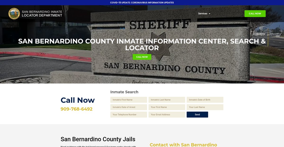 Preview of sanbernardinocountyjails.com
