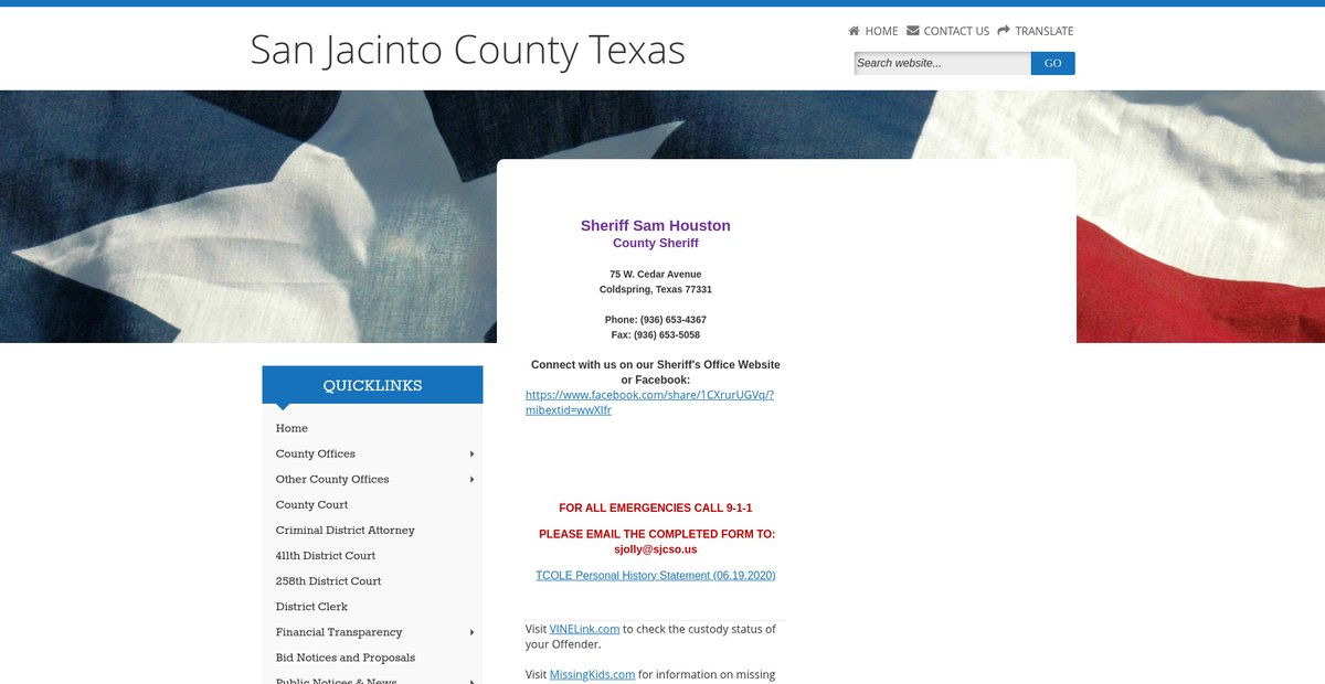 Preview of co.san-jacinto.tx.us