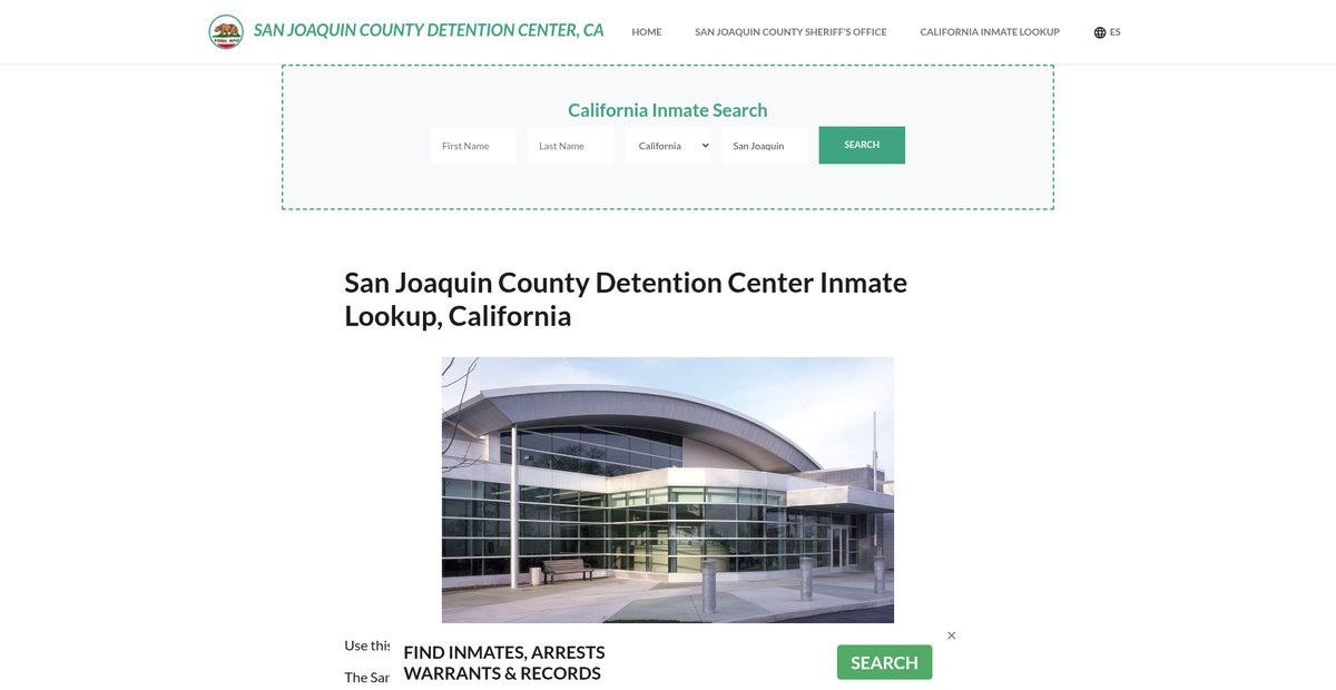 Preview of sanjoaquincountydetentionca.org