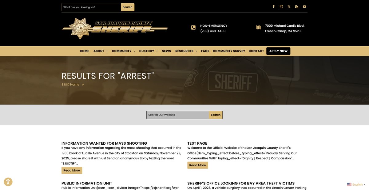 Preview of sjsheriff.org