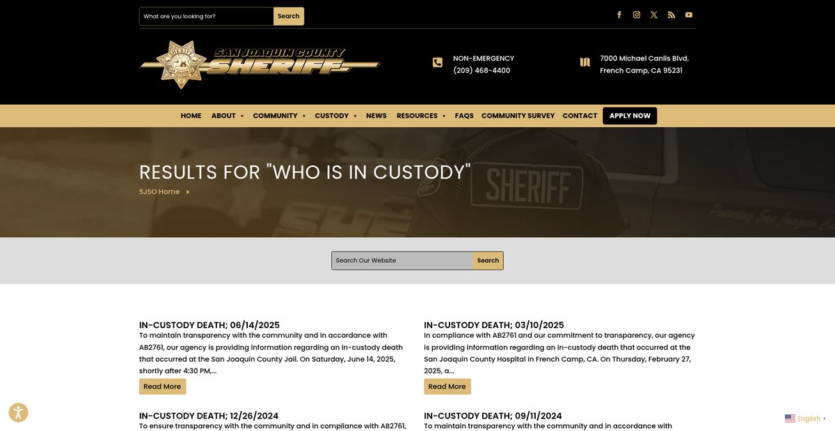 Preview of sjsheriff.org