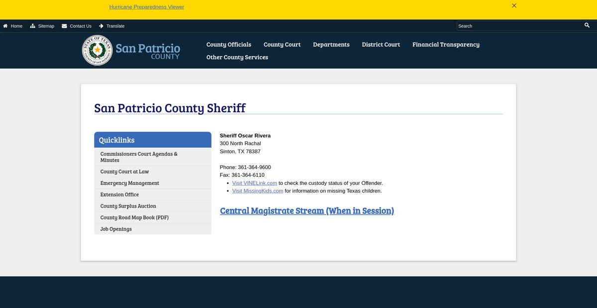 Preview of sanpatriciocountytx.gov