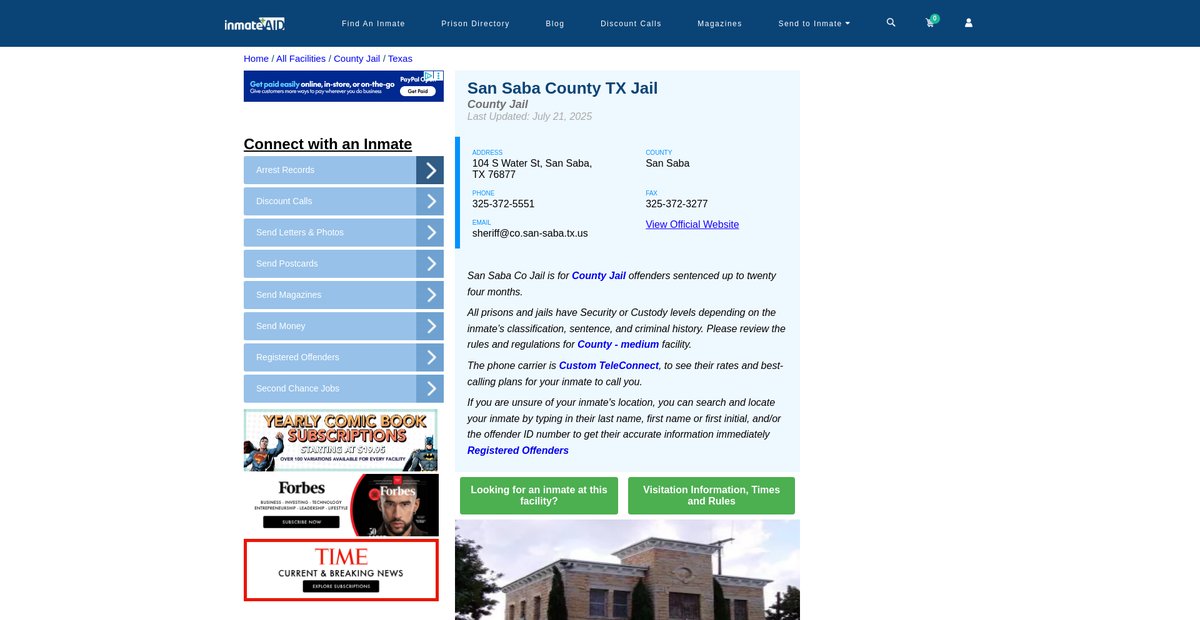 Preview of inmateaid.com