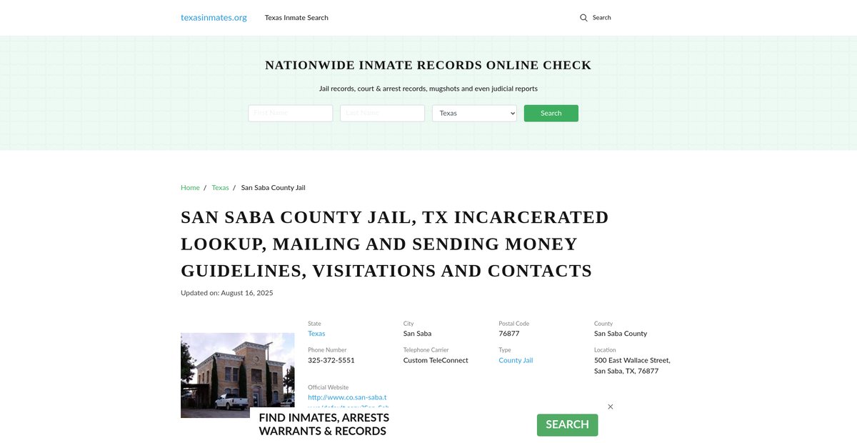 Preview of texasinmates.org