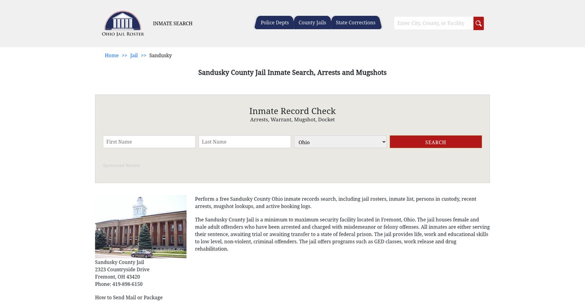 Preview of ohiojailroster.com