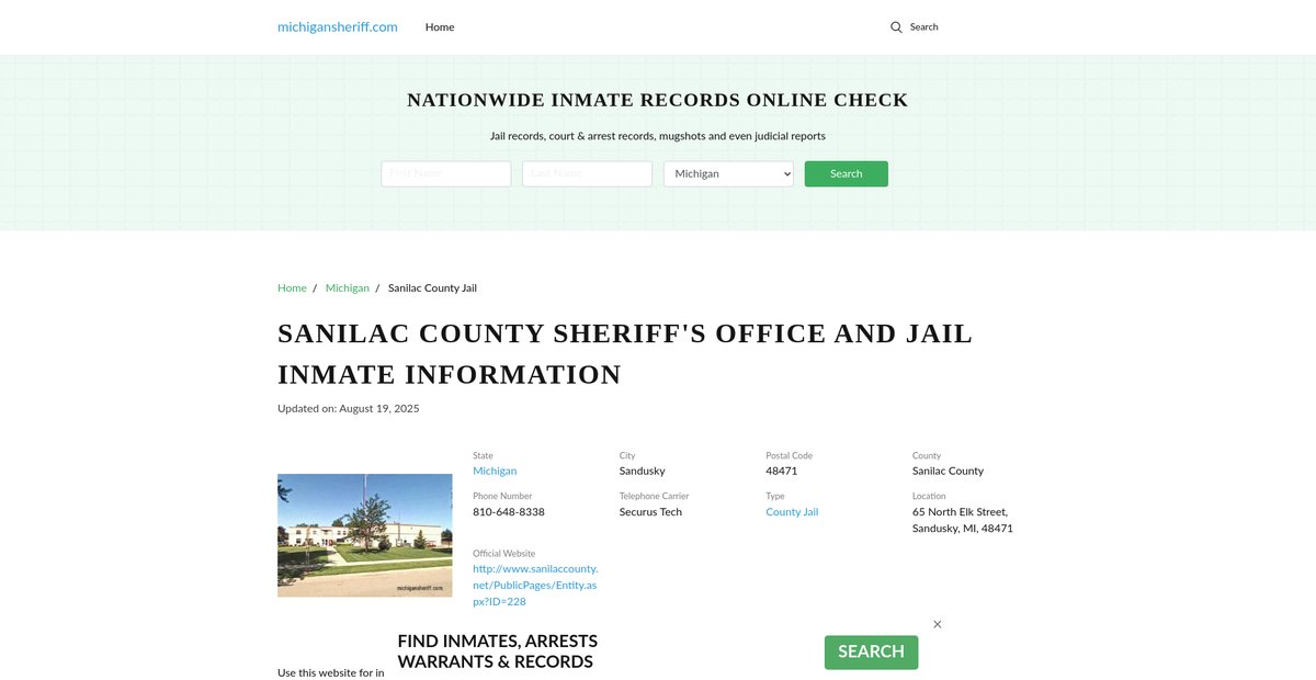 Preview of michigansheriff.com