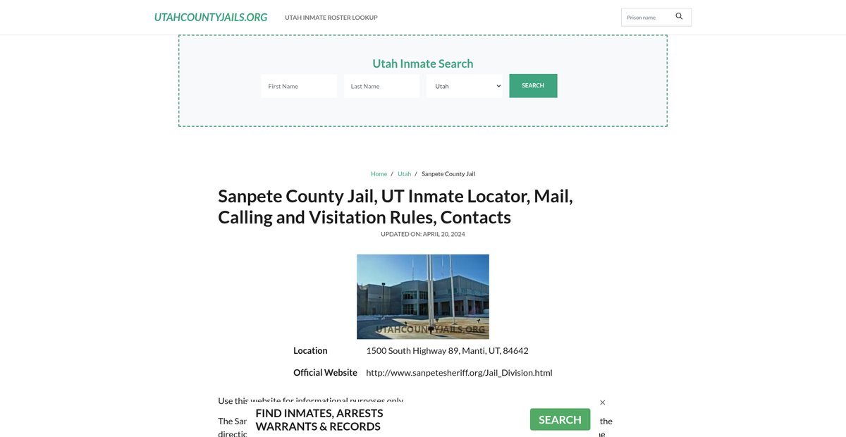 Preview of utahcountyjails.org