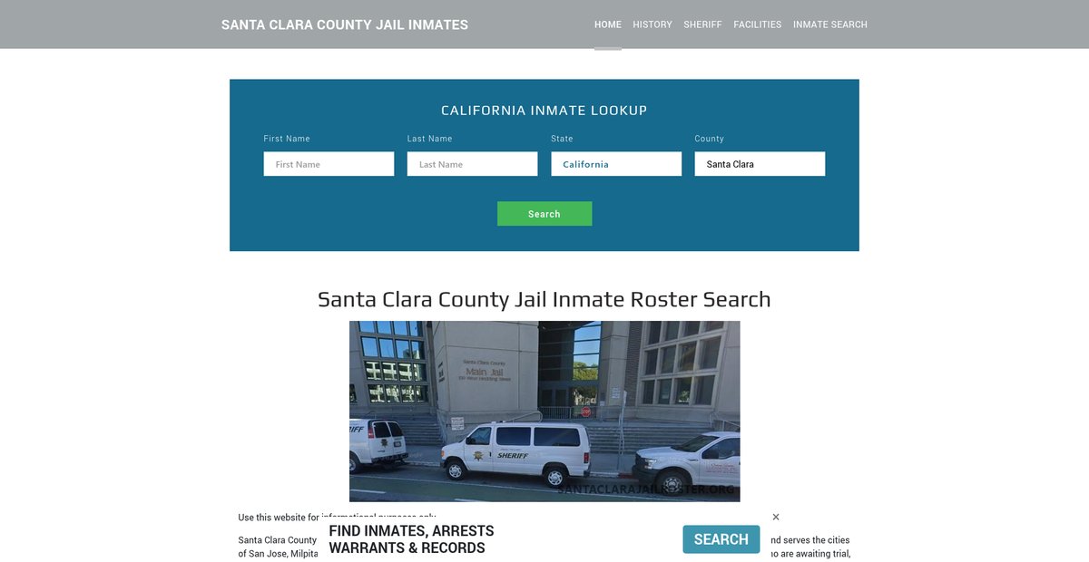 Preview of santaclarajailroster.org