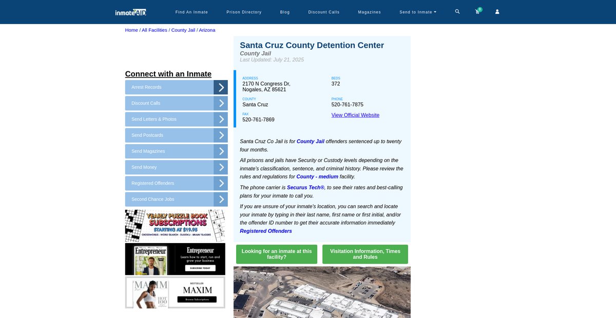 Preview of inmateaid.com