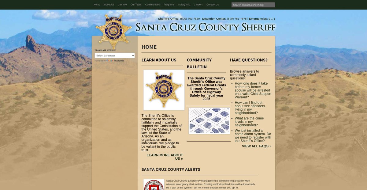 Preview of santacruzsheriff.org