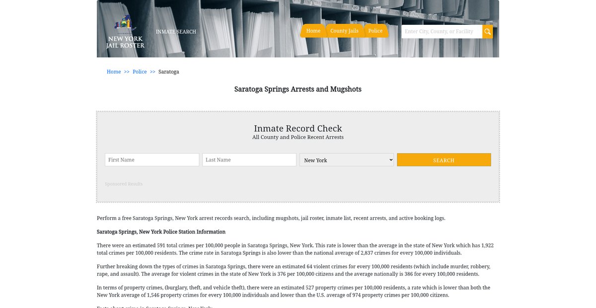 Preview of newyorkjailroster.com