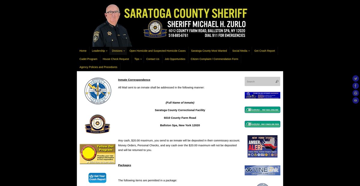 Preview of saratogacountysheriff.gov