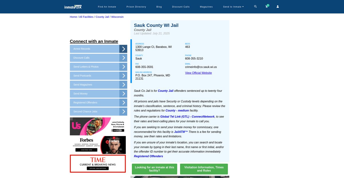 Preview of inmateaid.com