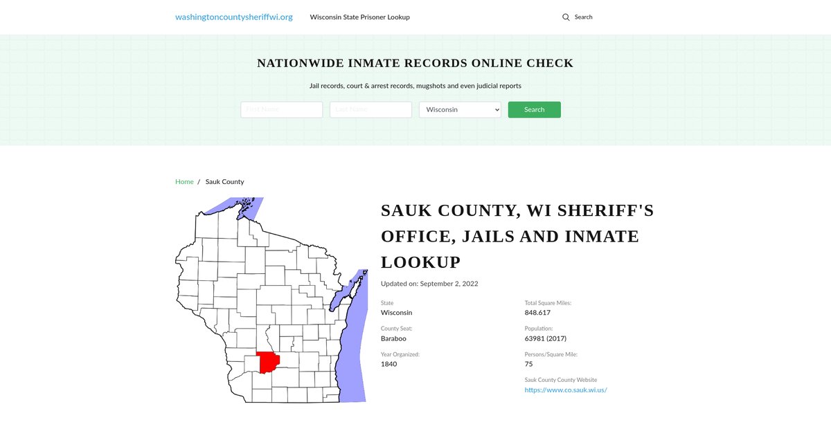 Preview of washingtoncountysheriffwi.org