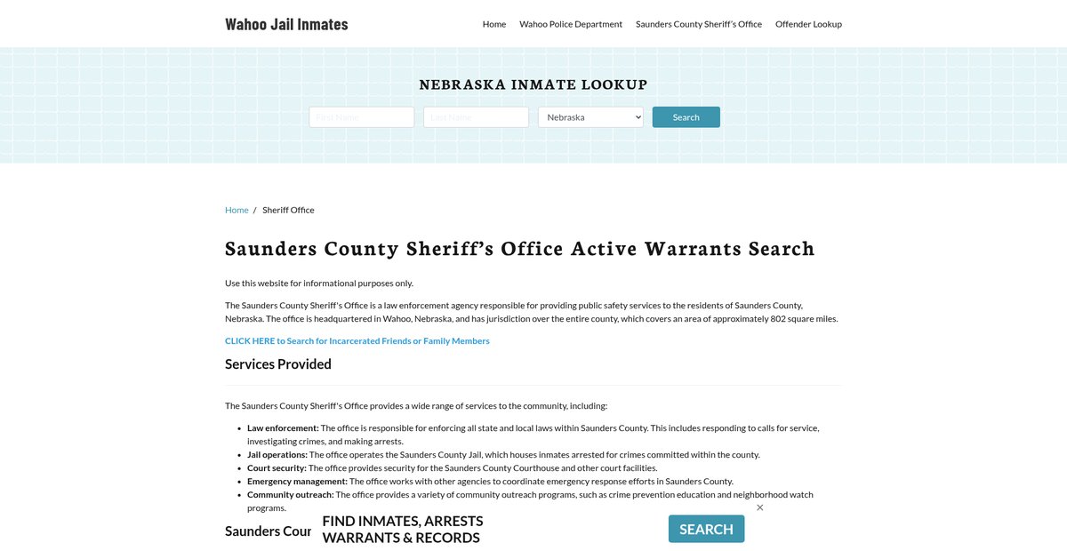 Preview of wahoojail.org