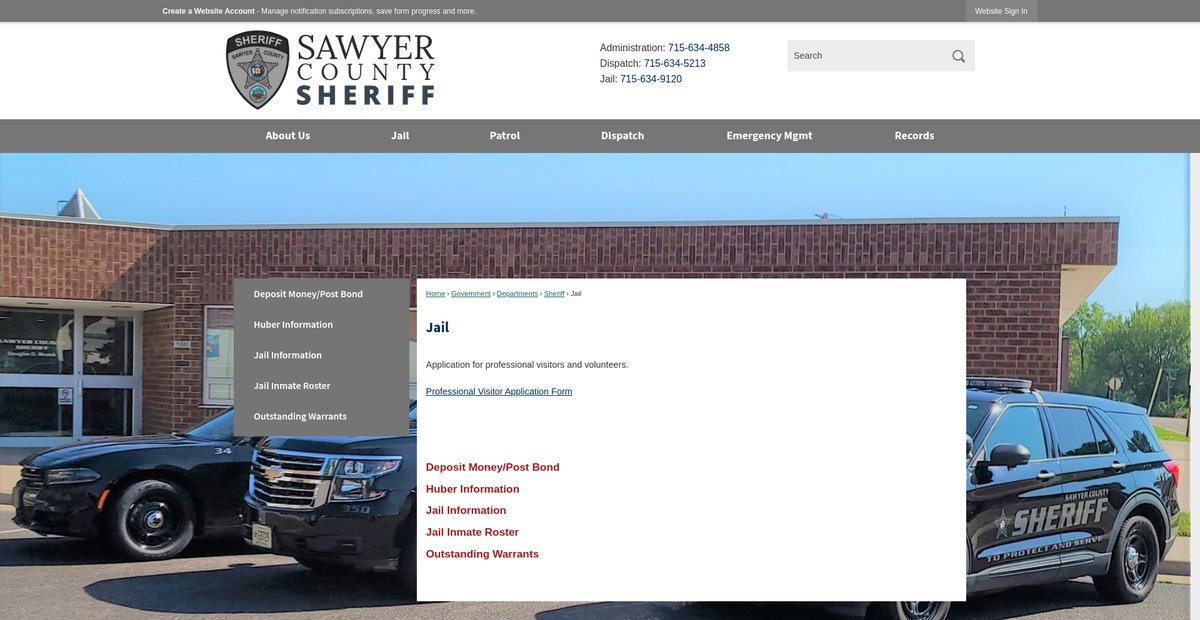 Preview of sawyercountygov.org