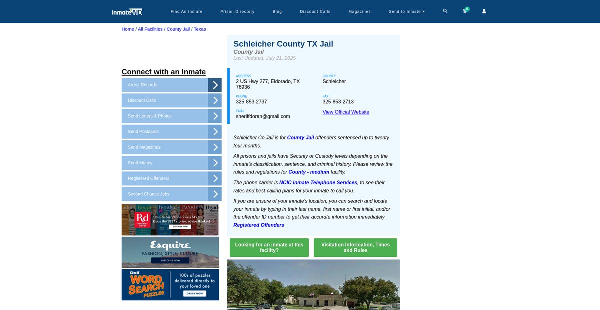 Preview of inmateaid.com