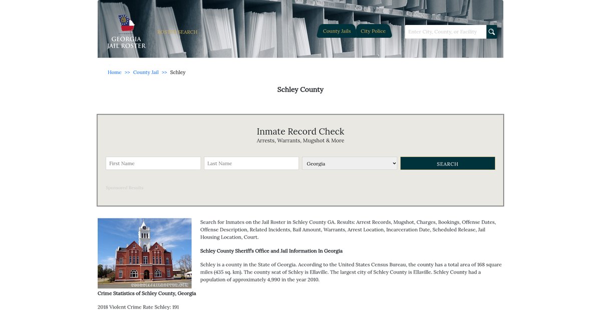 Preview of georgiajailroster.com