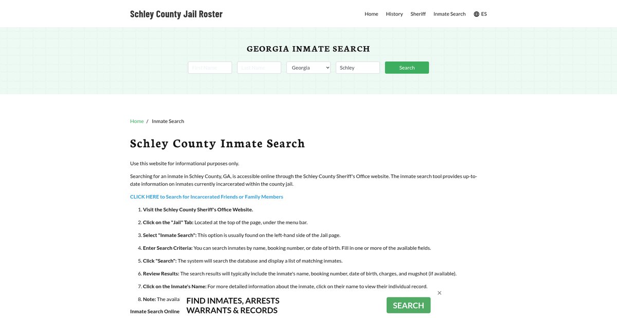 Preview of schleycountyjail.org