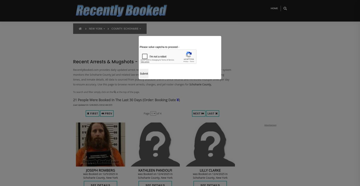 Preview of recentlybooked.com