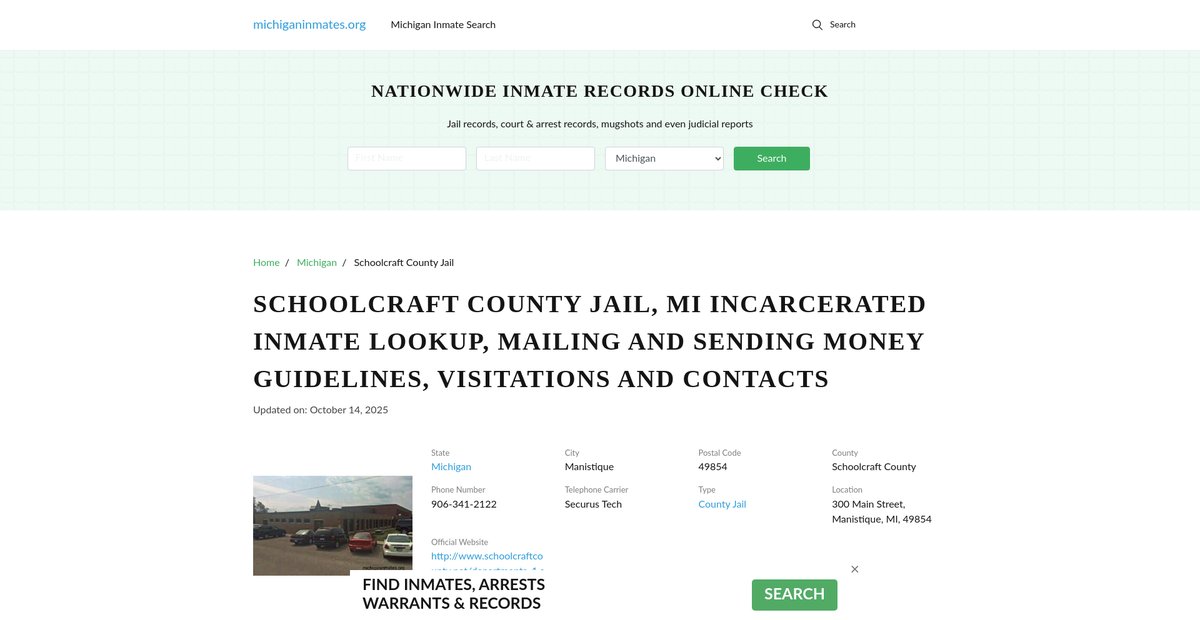 Preview of michiganinmates.org