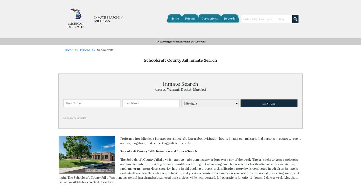 Preview of michiganjailroster.com