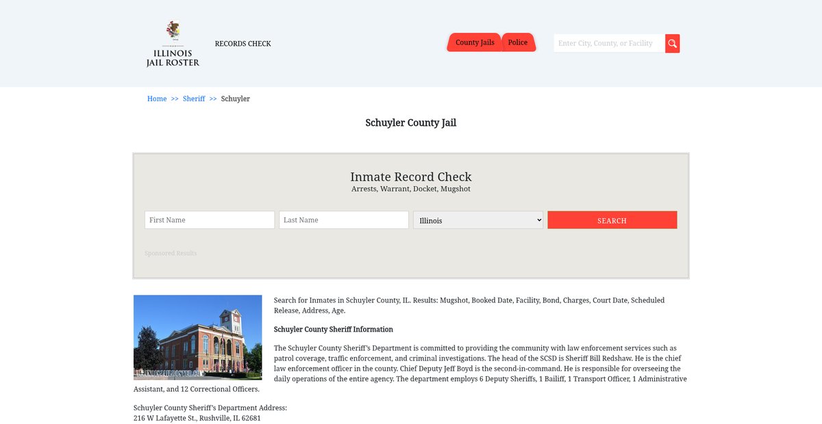 Preview of illinoisjailroster.com