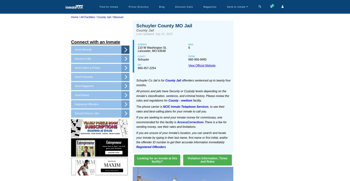 Preview of inmateaid.com